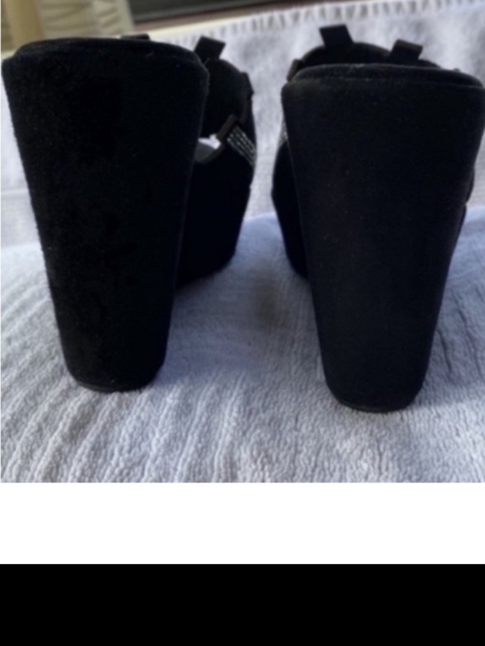 💕Host Pick💕 Black luxury suede and leather platform sandals made in Italy 🇮🇹 - Picture 8 of 17